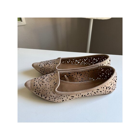 REPORT Closed Toe Flats Neutral Metallic Color Women's 9 Wide - Picture 3 of 7